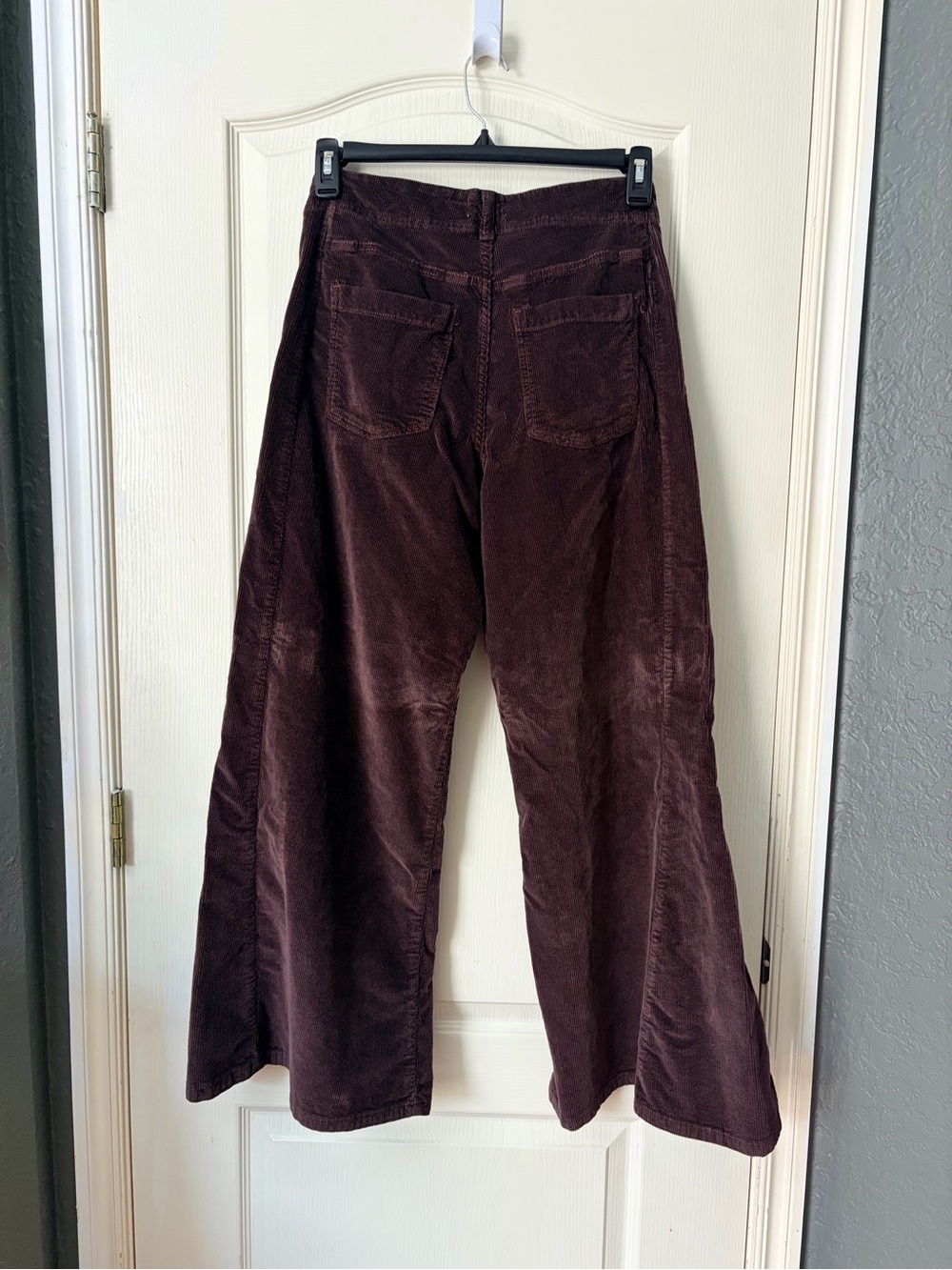 Pilcro Anthropologie Adi Corduroy Mid Rise Brown Flare Jeans, Size 28 - Picture 6 of 14